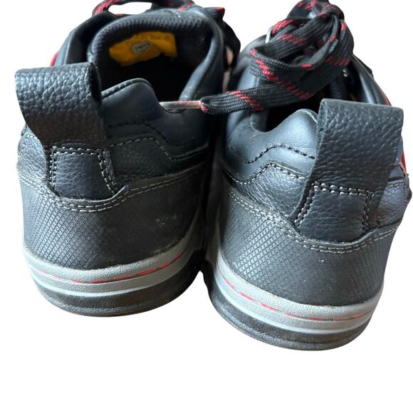 CATERPILLAR P90192 BRODE Men US 12Black Leather Steel Toe Work Shoe Oxford - Picture 5 of 7